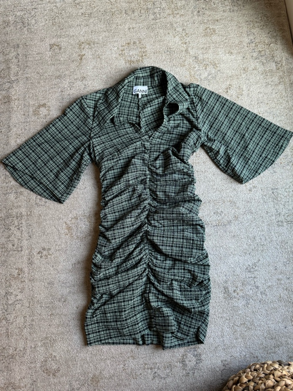 Ganni Seersucker Dress